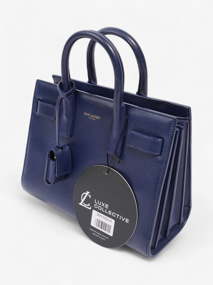 Saint Laurent Sac De Jour Blue Leather Nano