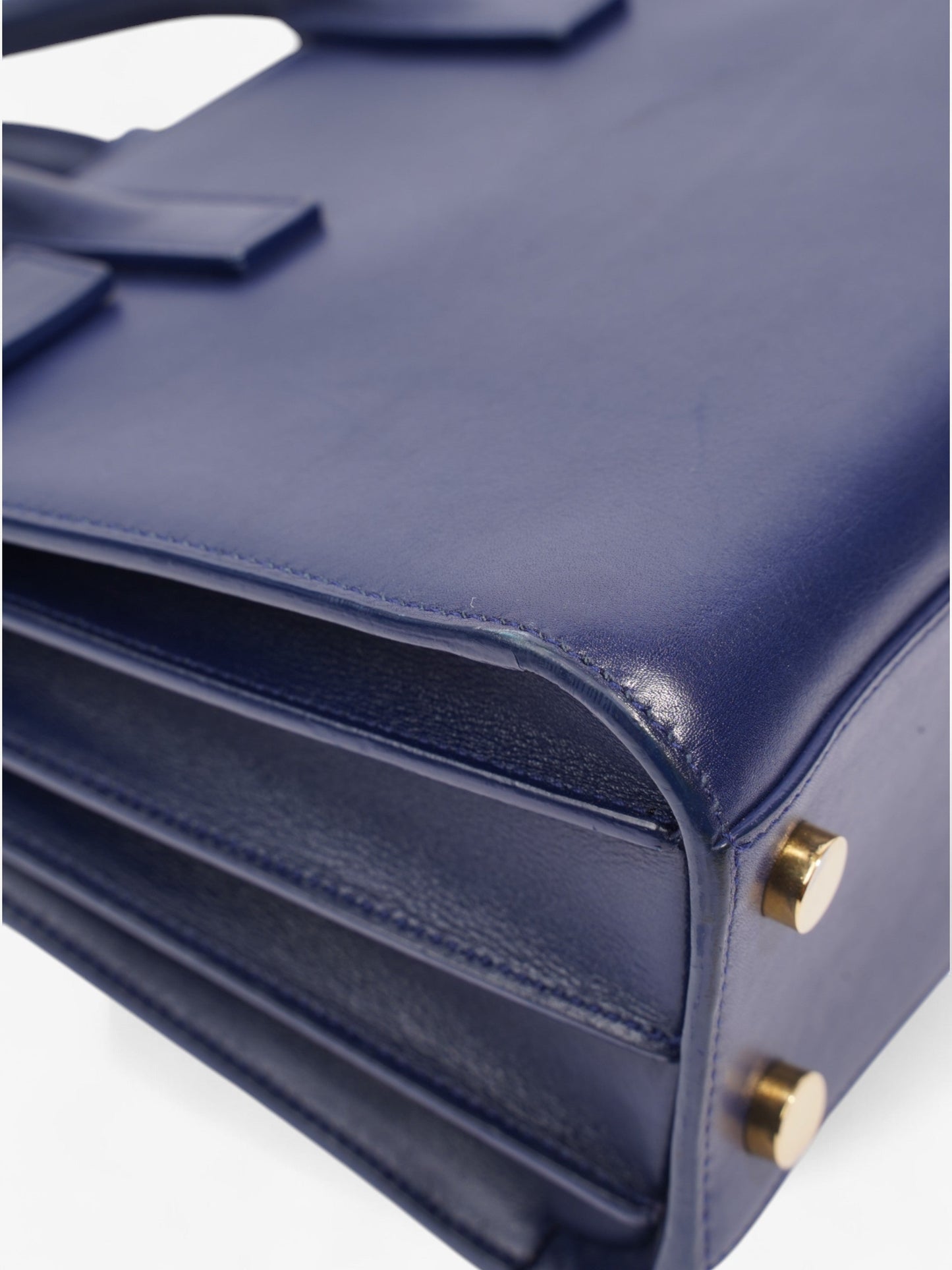 Saint Laurent Sac De Jour Blue Leather Nano