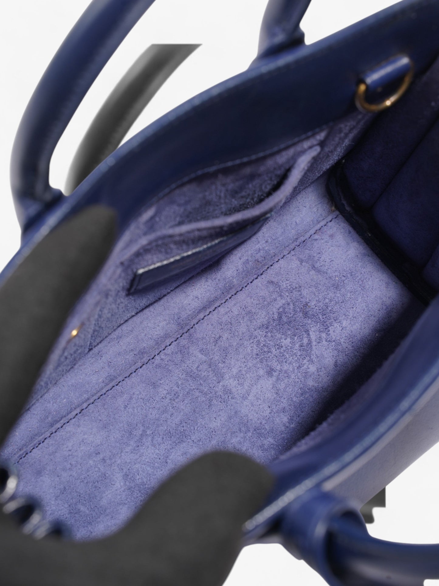 Saint Laurent Sac De Jour Blue Leather Nano