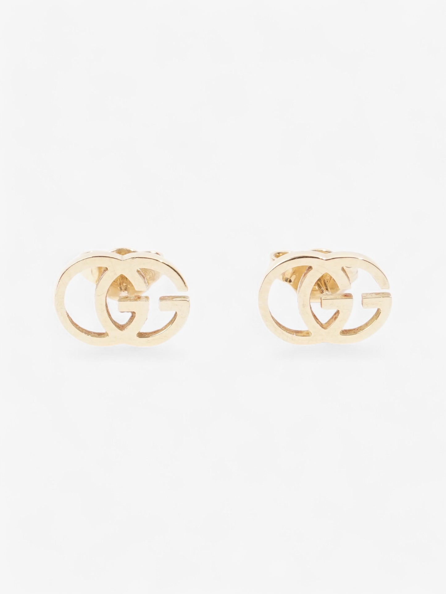 Gucci GG Marmont Stud Earrings Gold Yellow Gold