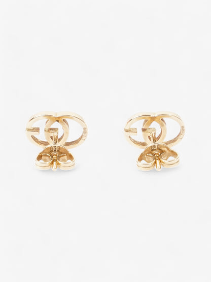 Gucci GG Marmont Stud Earrings Gold Yellow Gold