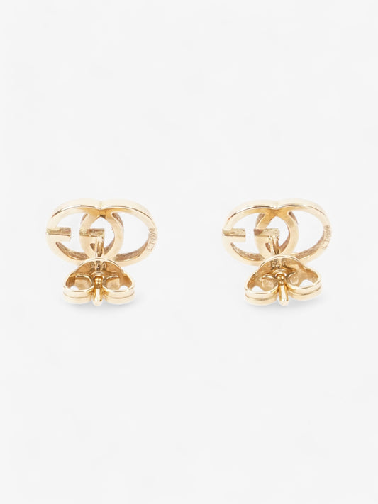 Gucci GG Marmont Stud Earrings Gold Yellow Gold