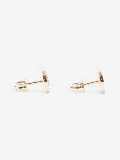 Gucci GG Marmont Stud Earrings Gold Yellow Gold