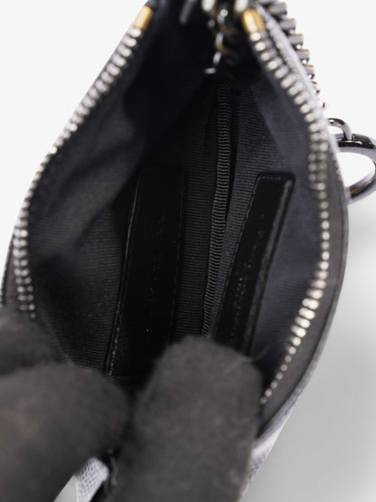 Saint Laurent Monogram Key Pouch Black Grained Leather