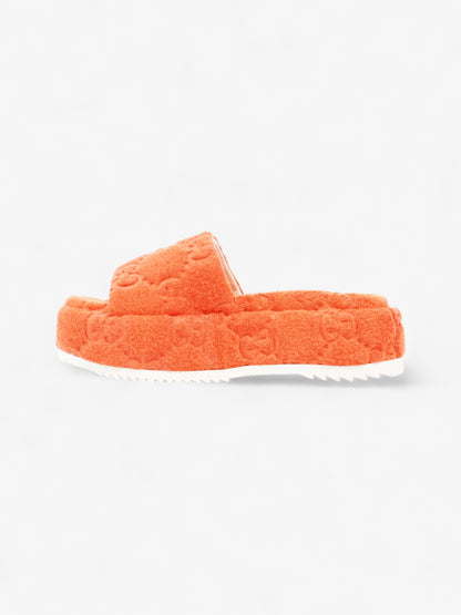 Gucci GG Platform Sandals Orange Cloth EU 36 UK 3