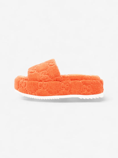 Gucci GG Platform Sandals Orange Cloth EU 36 UK 3