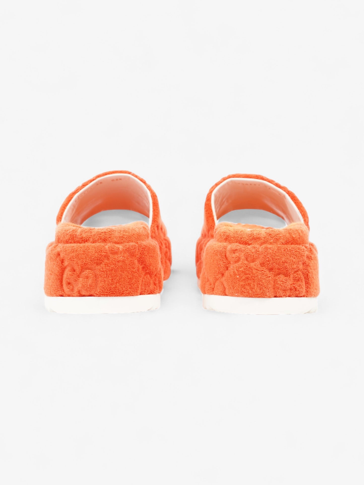 Gucci GG Platform Sandals Orange Cloth EU 36 UK 3