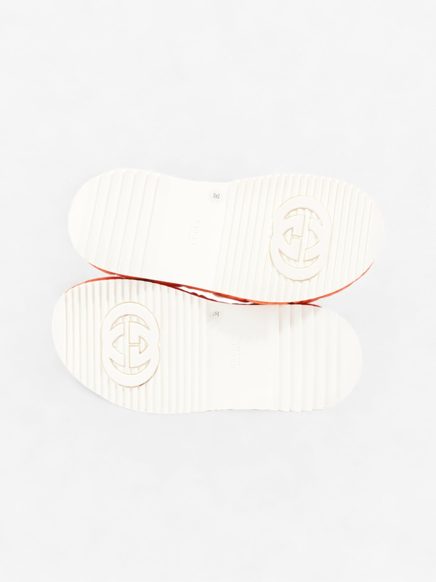 Gucci GG Platform Sandals Orange Cloth EU 36 UK 3