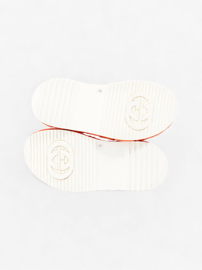 Gucci GG Platform Sandals Orange Cloth EU 36 UK 3