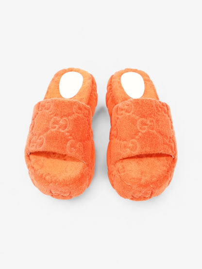 Gucci GG Platform Sandals Orange Cloth EU 36 UK 3