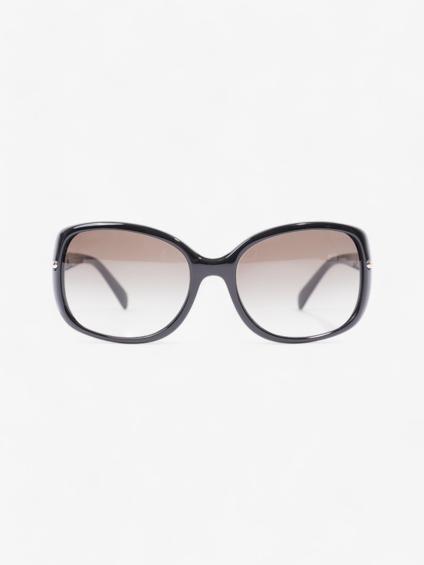Prada Oversized Sunglasses Black / Light Gold Acetate 130mm