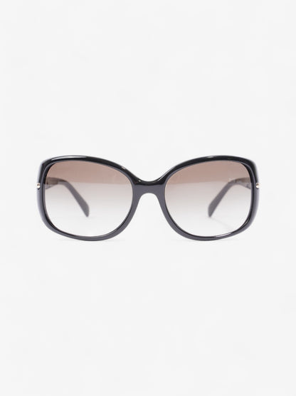 Prada Oversized Sunglasses Black / Light Gold Acetate 130mm