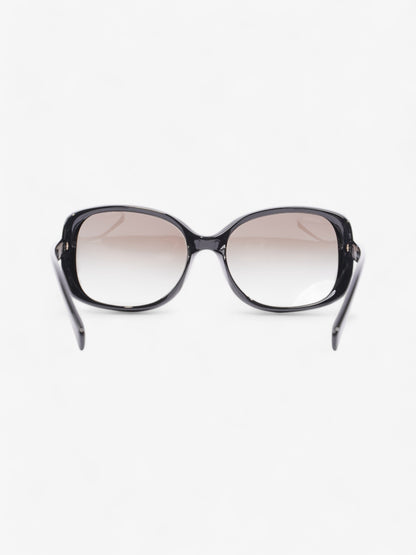 Prada Oversized Sunglasses Black / Light Gold Acetate 130mm