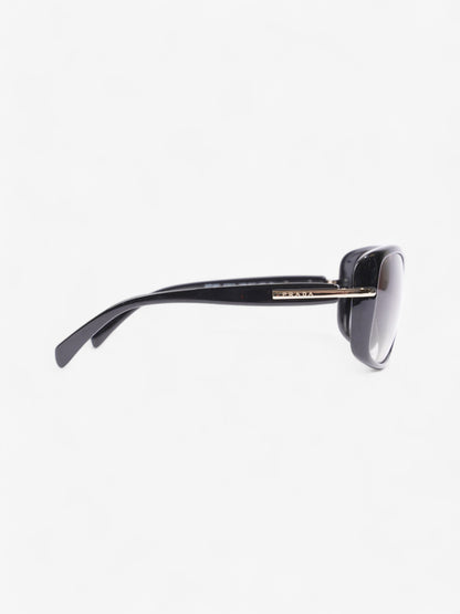 Prada Oversized Sunglasses Black / Light Gold Acetate 130mm