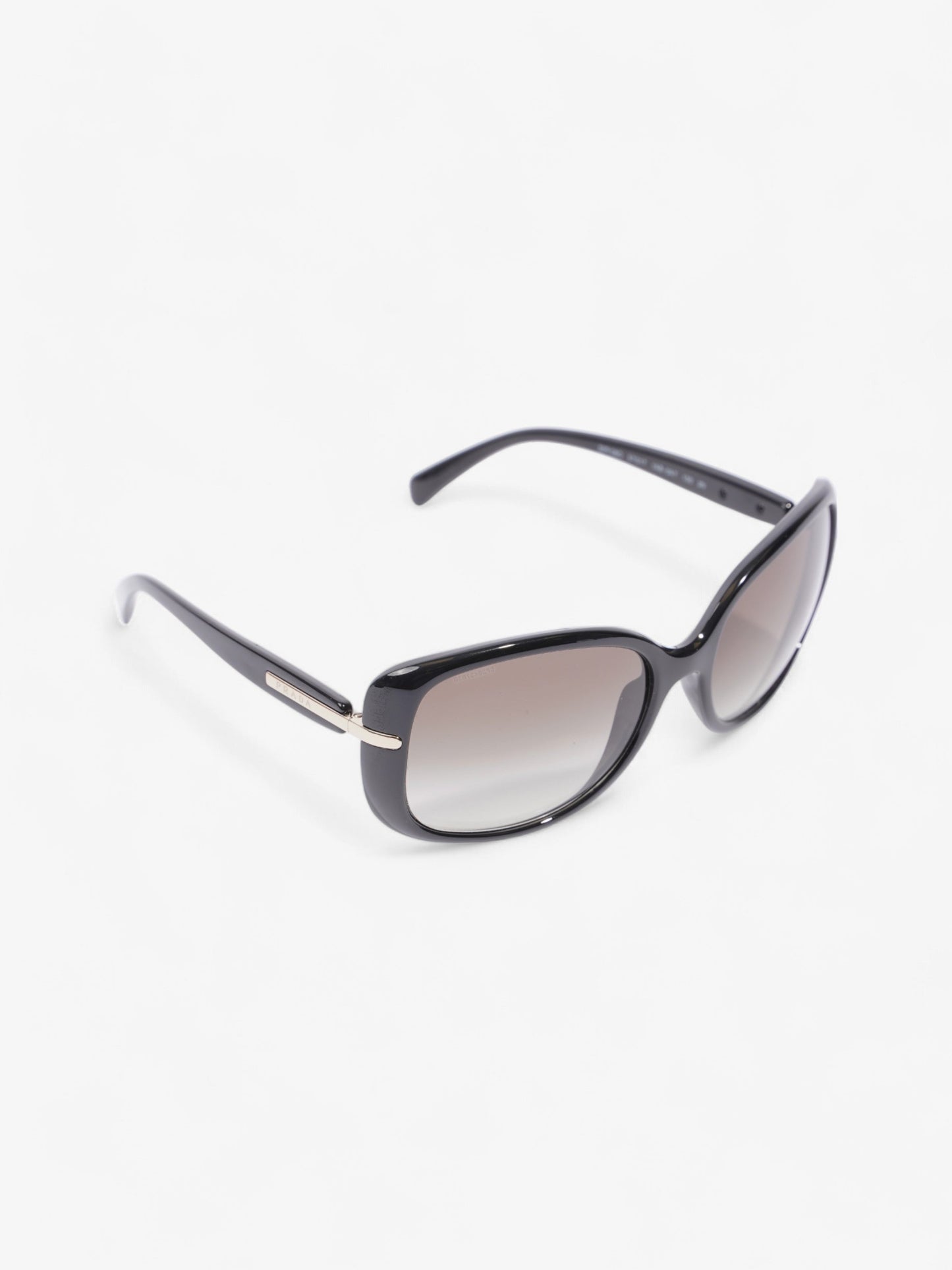 Prada Oversized Sunglasses Black / Light Gold Acetate 130mm