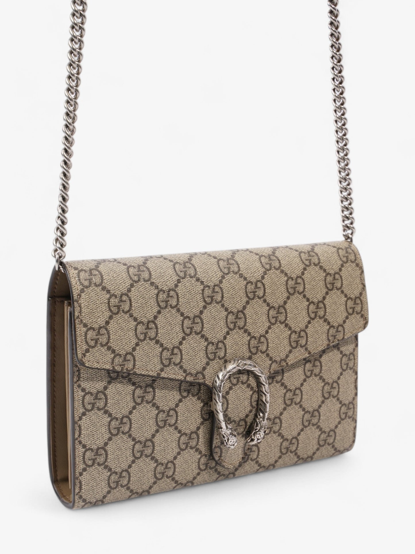 Gucci Dionysus Chain Wallet GG Supreme Coated Canvas