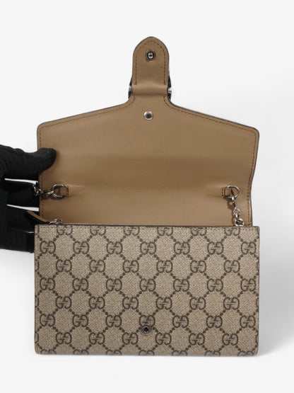 Gucci Dionysus Chain Wallet GG Supreme Coated Canvas