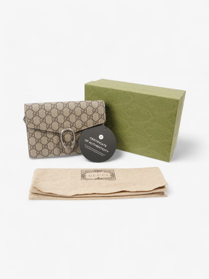 Gucci Dionysus Chain Wallet GG Supreme Coated Canvas