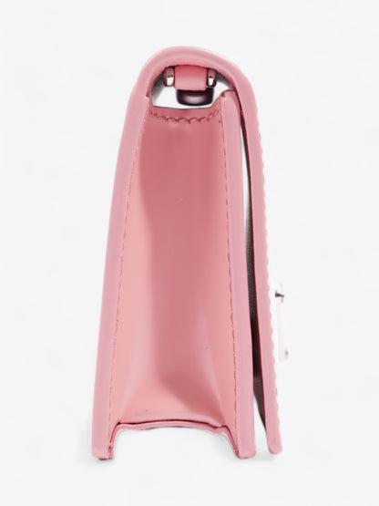 Prada Logo Wallet on Chain Pink Leather Mini
