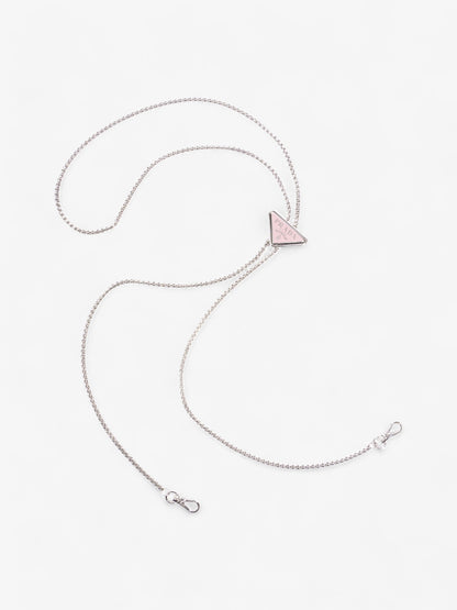 Prada Logo Wallet on Chain Pink Leather Mini