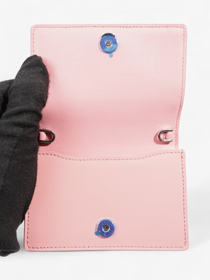 Prada Logo Wallet on Chain Pink Leather Mini