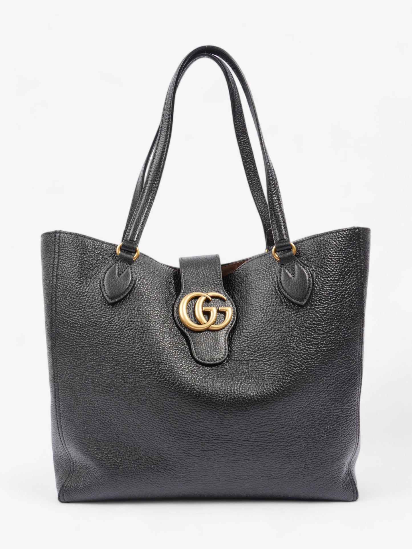 Gucci Double G Tote Black Leather