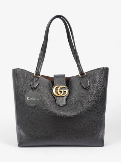 Gucci Double G Tote Black Leather