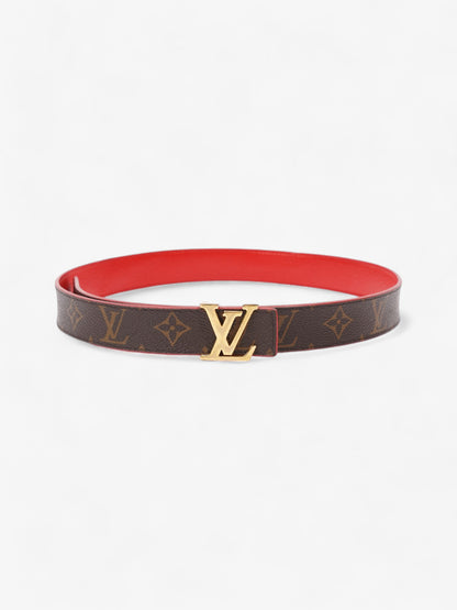 Louis Vuitton LV Iconic Reversible Belt Monogram / Red Coated Canvas 80cm / 32"