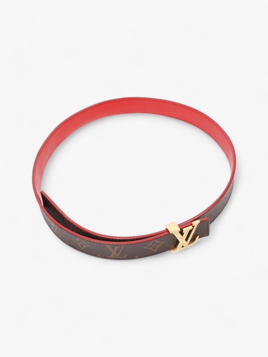 Louis Vuitton LV Iconic Reversible Belt Monogram / Red Coated Canvas 80cm / 32"