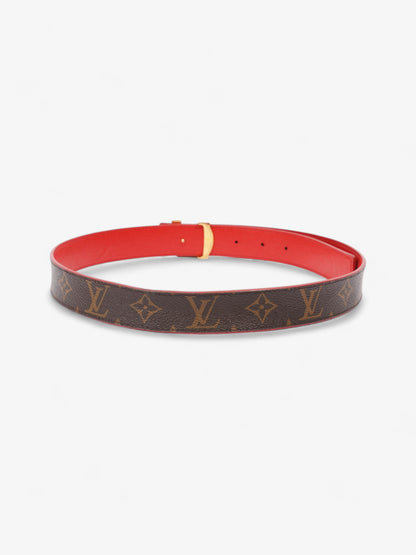 Louis Vuitton LV Iconic Reversible Belt Monogram / Red Coated Canvas 80cm / 32"