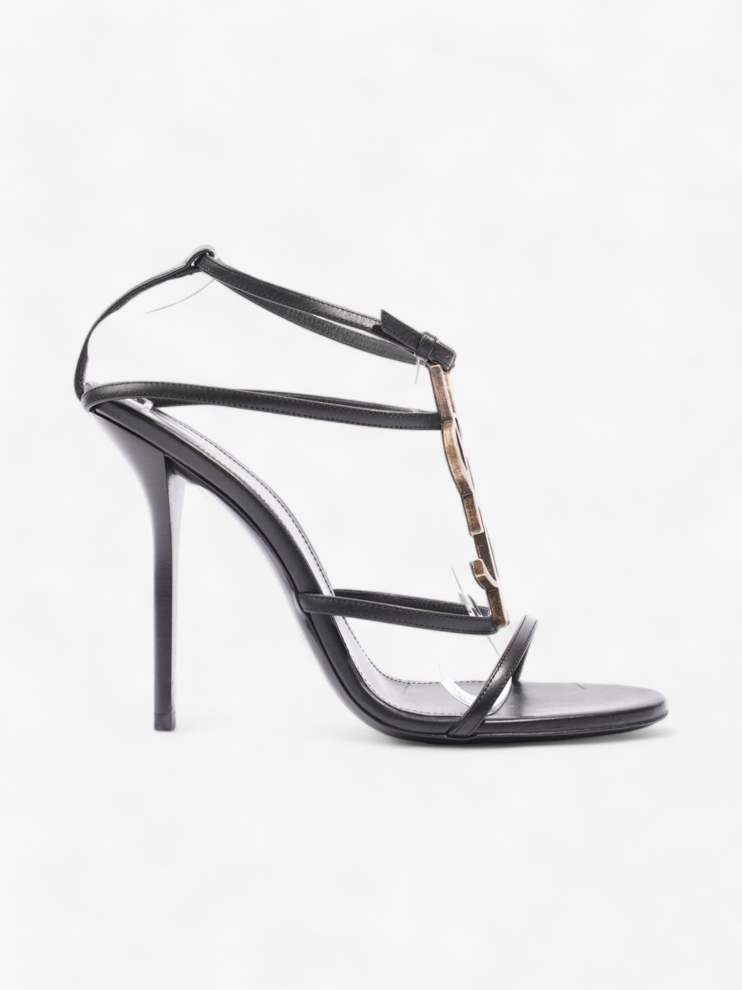 Saint Laurent Cassandra 110 120mm Black Leather EU 40.5 UK 7.5