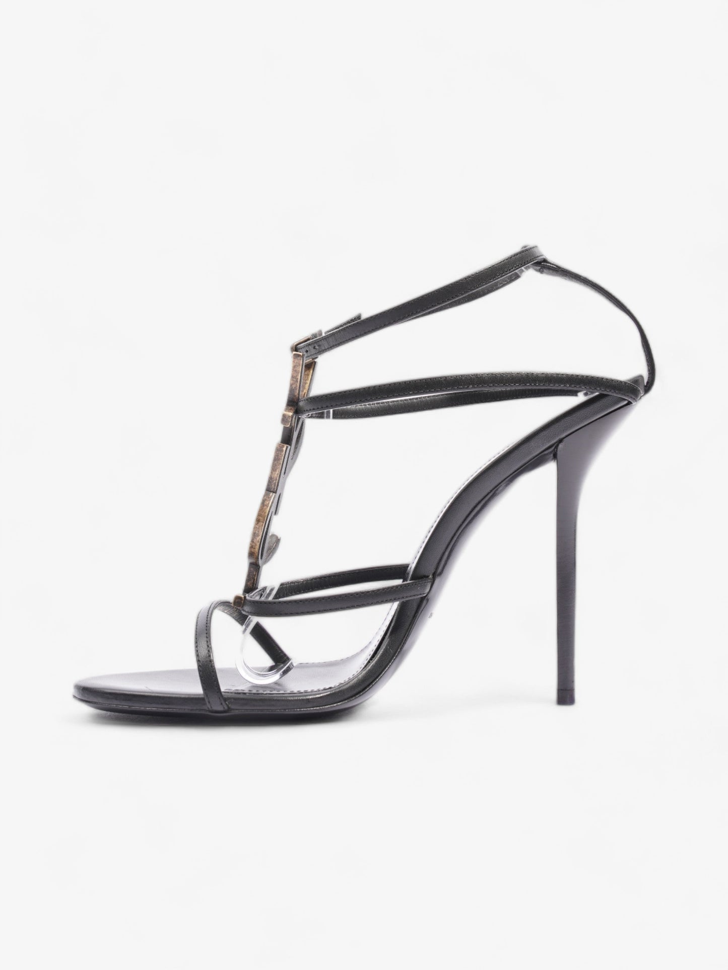 Saint Laurent Cassandra 110 120mm Black Leather EU 40.5 UK 7.5