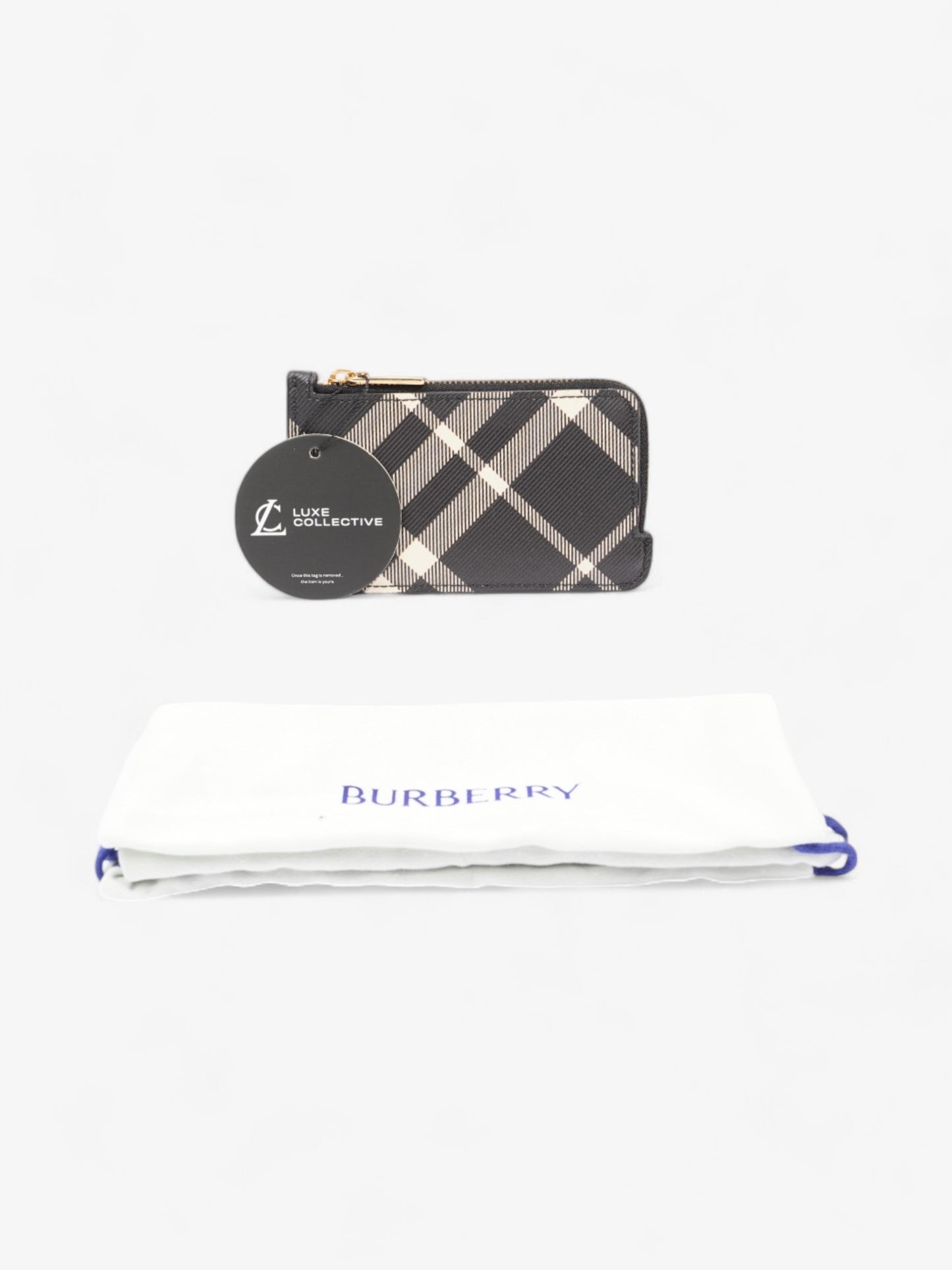Burberry Somerset Card Case Black / Calico Polyester