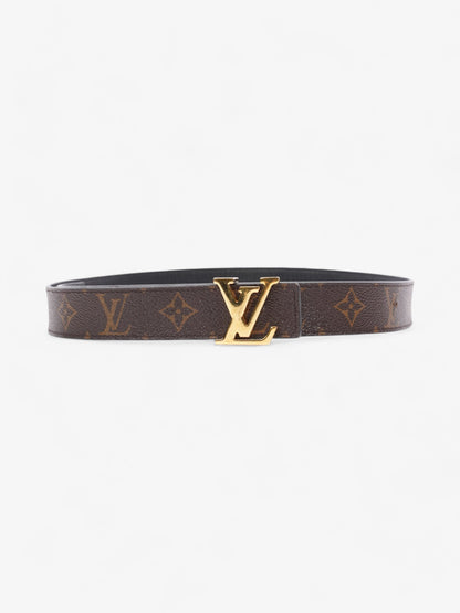 Louis Vuitton LV Initiales Reversible Belt Monogram / Black / Gold Canvas 90cm / 36"