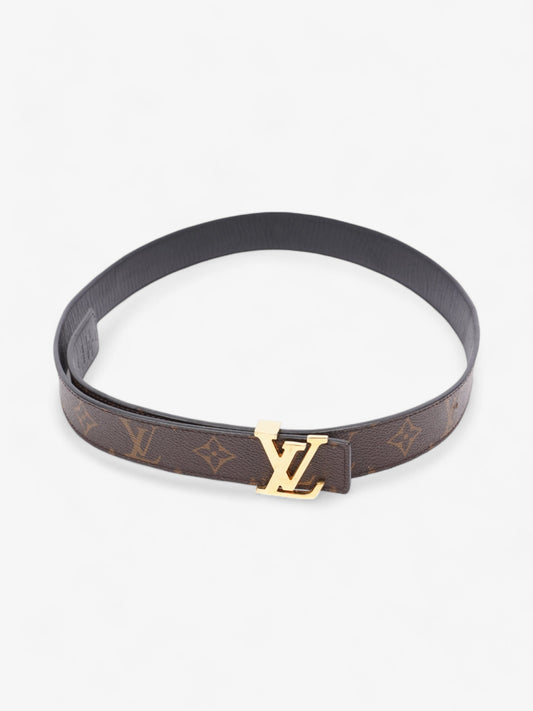 Louis Vuitton LV Initiales Reversible Belt Monogram / Black / Gold Canvas 90cm / 36"