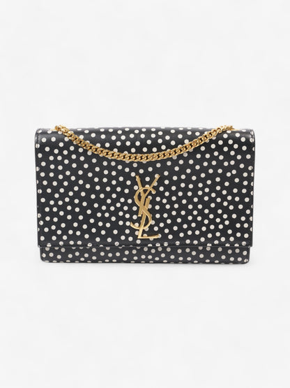 Saint Laurent Kate Black / White Leather Medium