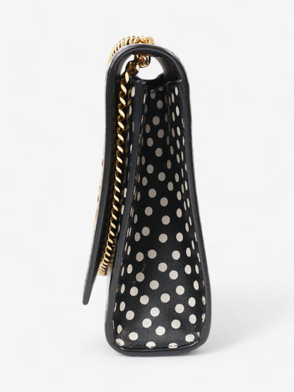 Saint Laurent Kate Black / White Leather Medium