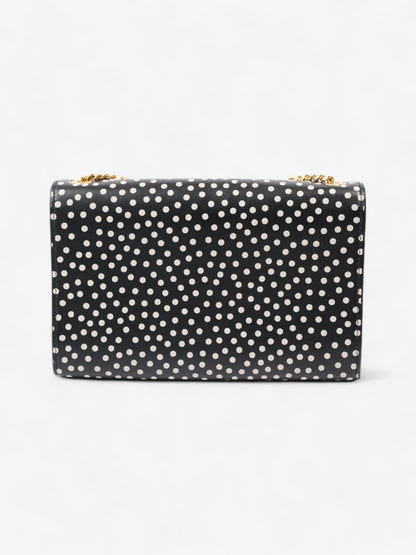 Saint Laurent Kate Black / White Leather Medium
