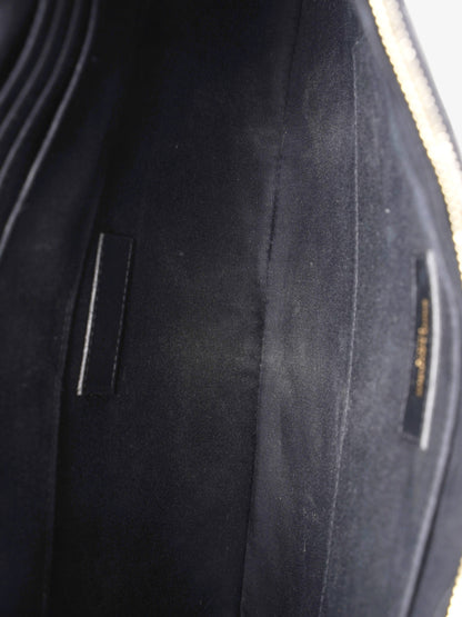 Saint Laurent Cassandre Wristlet Black Matelasse Leather