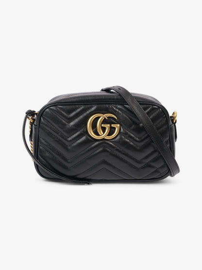 Gucci GG Marmont Black Matelasse Leather Small