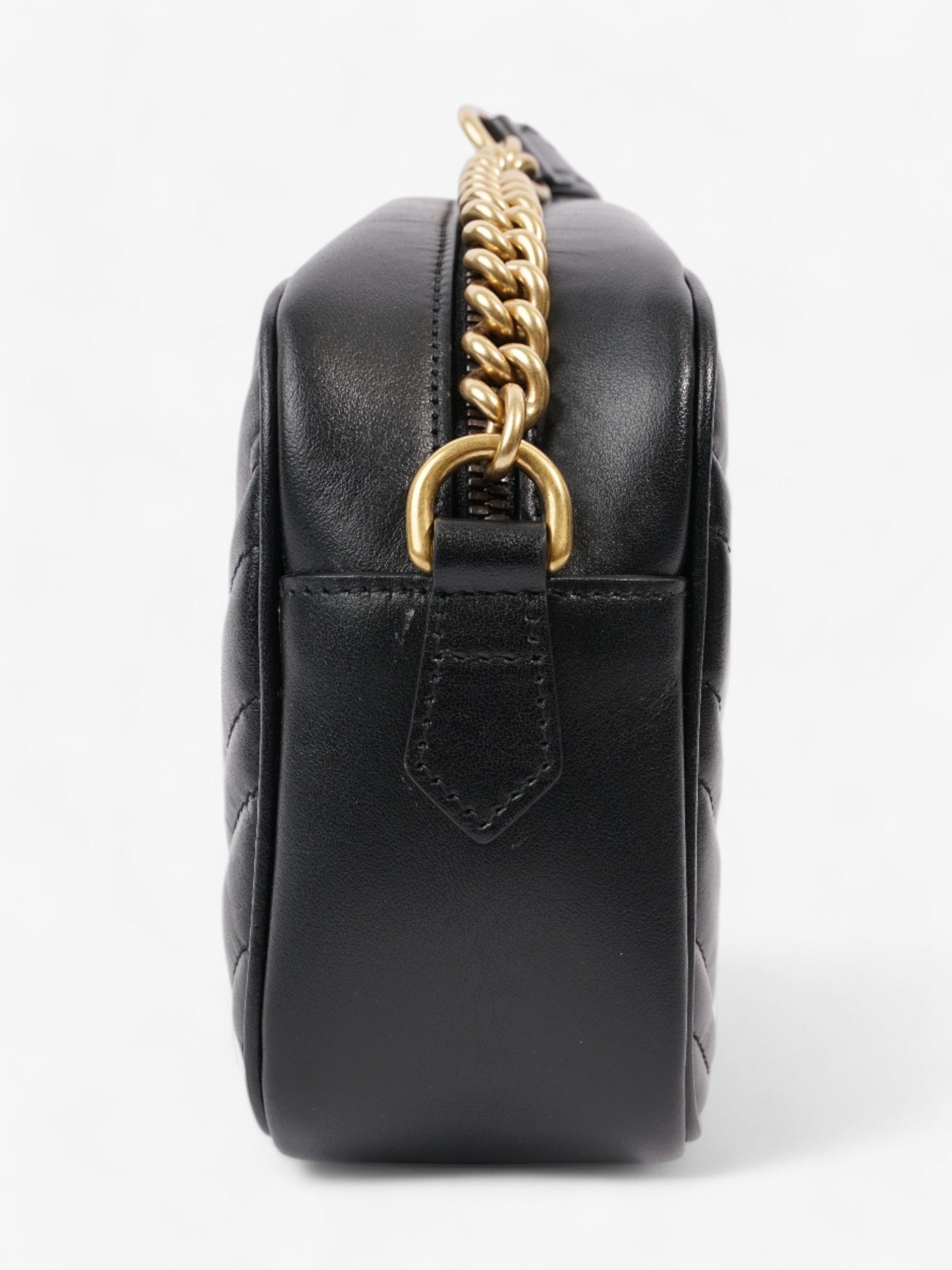 Gucci GG Marmont Black Matelasse Leather Small