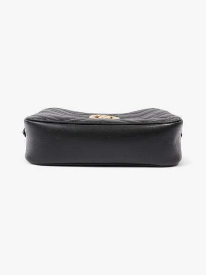 Gucci GG Marmont Black Matelasse Leather Small