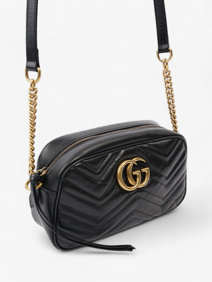 Gucci GG Marmont Black Matelasse Leather Small