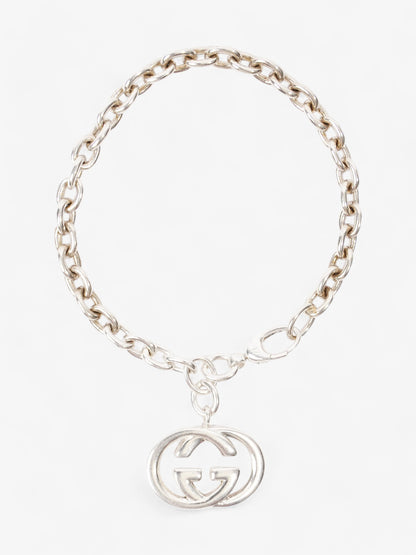 Gucci Interlocking G Chain Bracelet Silver Silver Sterling 17
