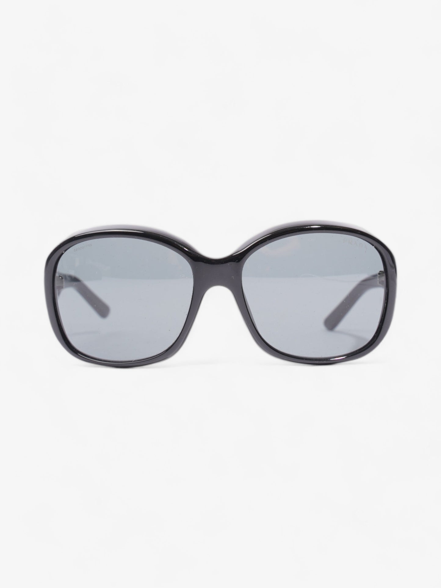 Prada Curved Sunglasses Black Acetate 130mm