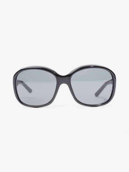 Prada Curved Sunglasses Black Acetate 130mm