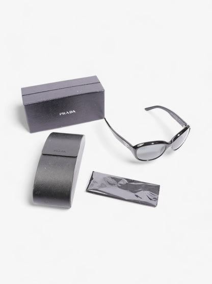 Prada Curved Sunglasses Black Acetate 130mm