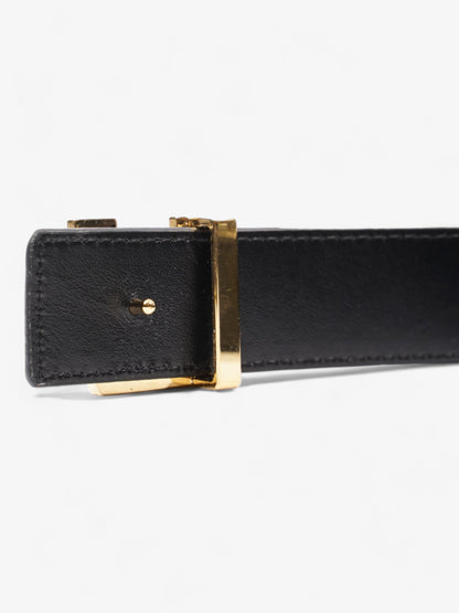 Louis Vuitton LV Seaside Reversible Belt Black / Gold Leather 90cm / 36"