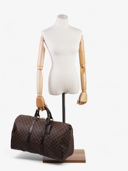 Louis Vuitton Keepall 50 Damier Ebene Coated Canvas