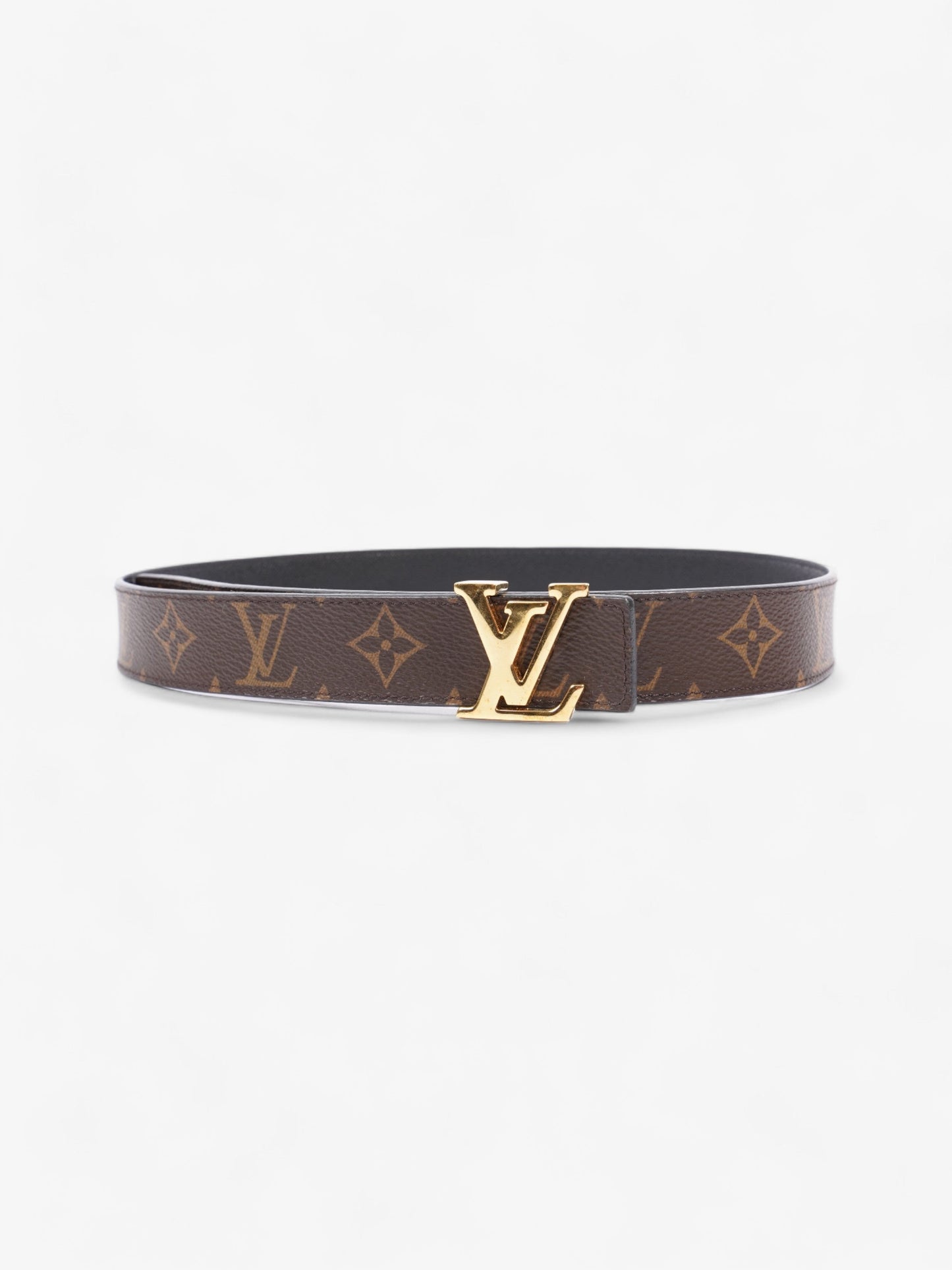 Louis Vuitton LV Iconic 25MM Reversible Belt Monogram / Black Canvas 80cm / 32"